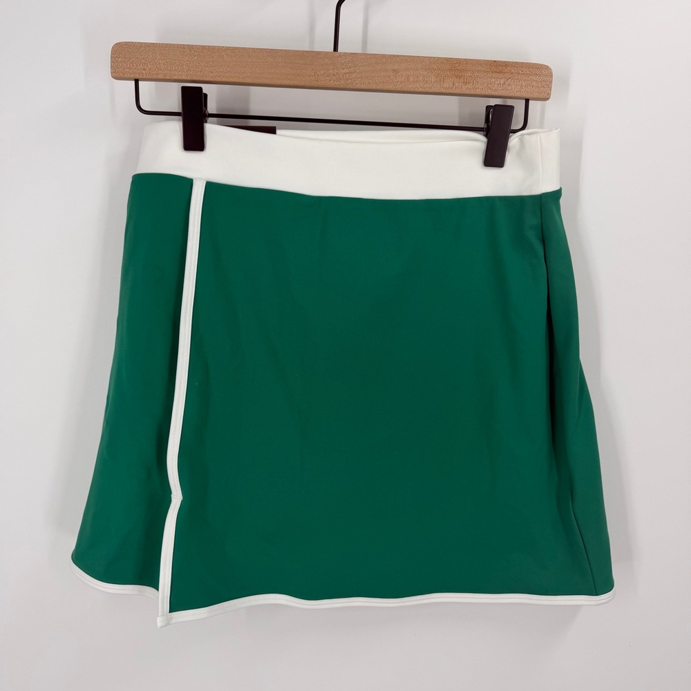 GapFit Side Seam Skort Women S Green Athletic Tennis Golf Mini Skirt NWT